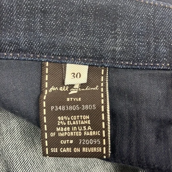 7 for All Mankind | Cropped Dojo Jeans | Dark Wash | Size 30 - Picture 8 of 11